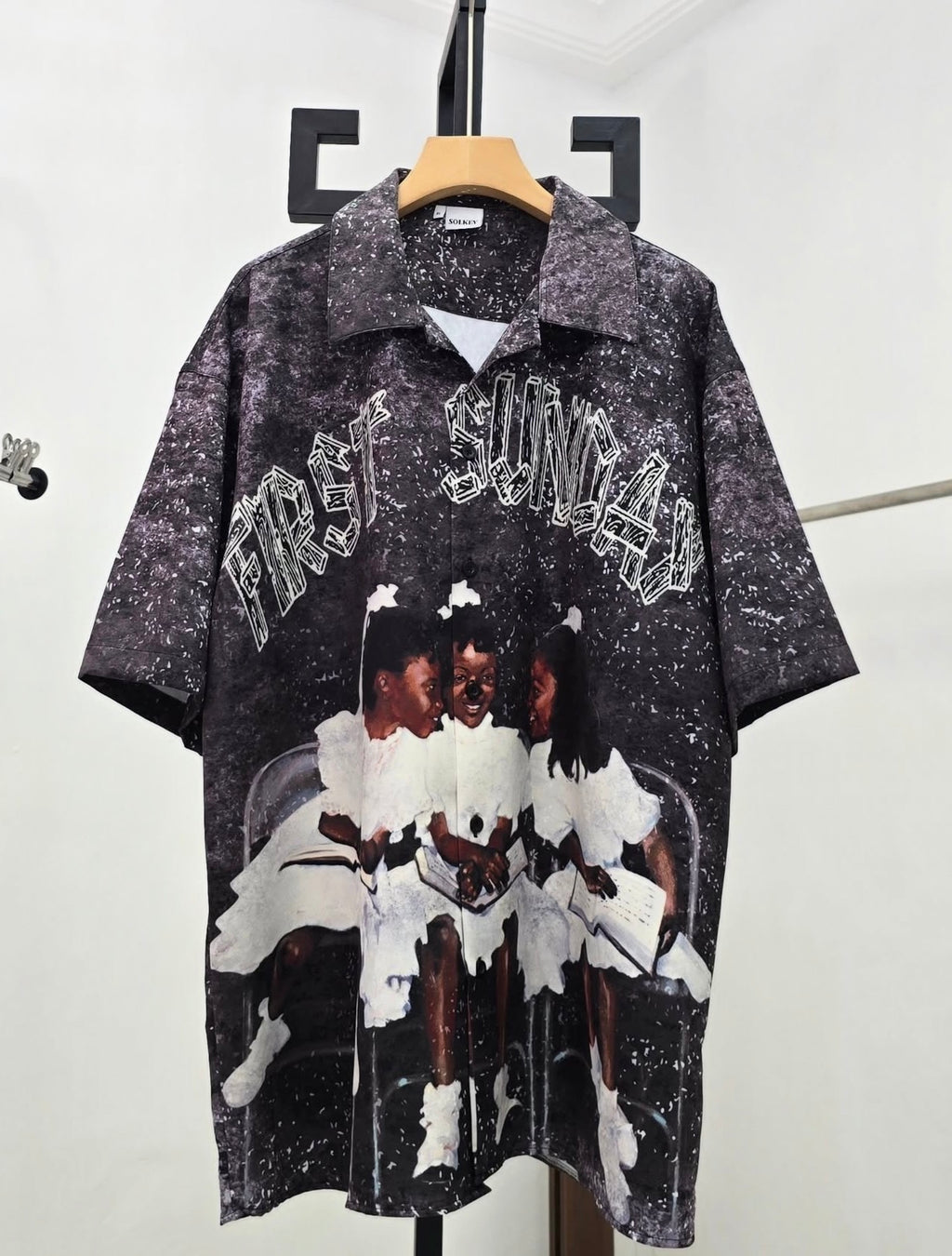 First Sunday Vintage Graphic Shirt - Black - Size L