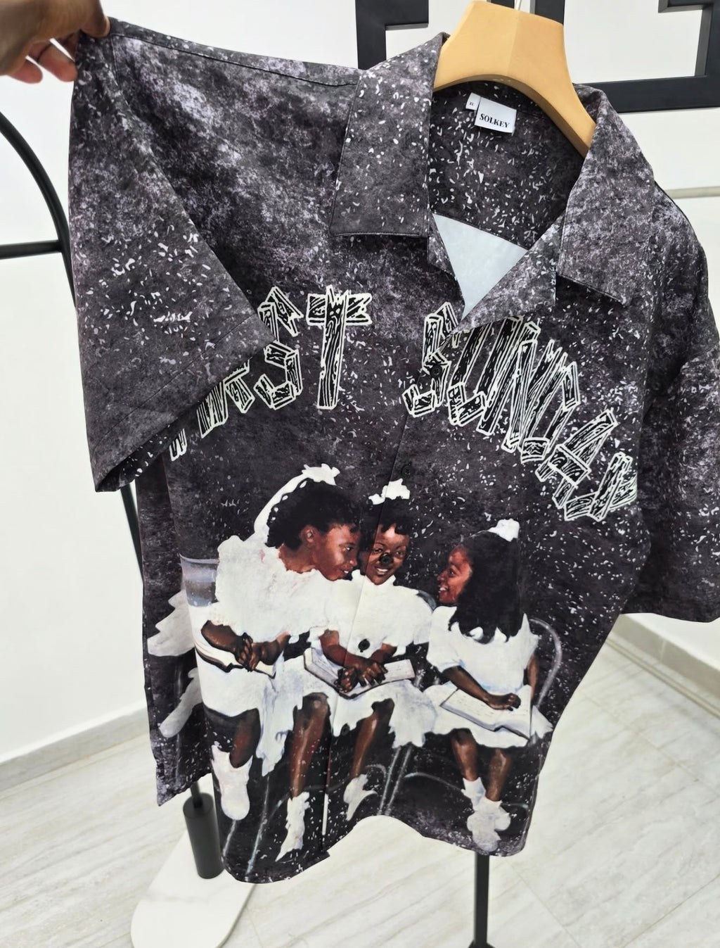 First Sunday Vintage Graphic Shirt - Black - Size L