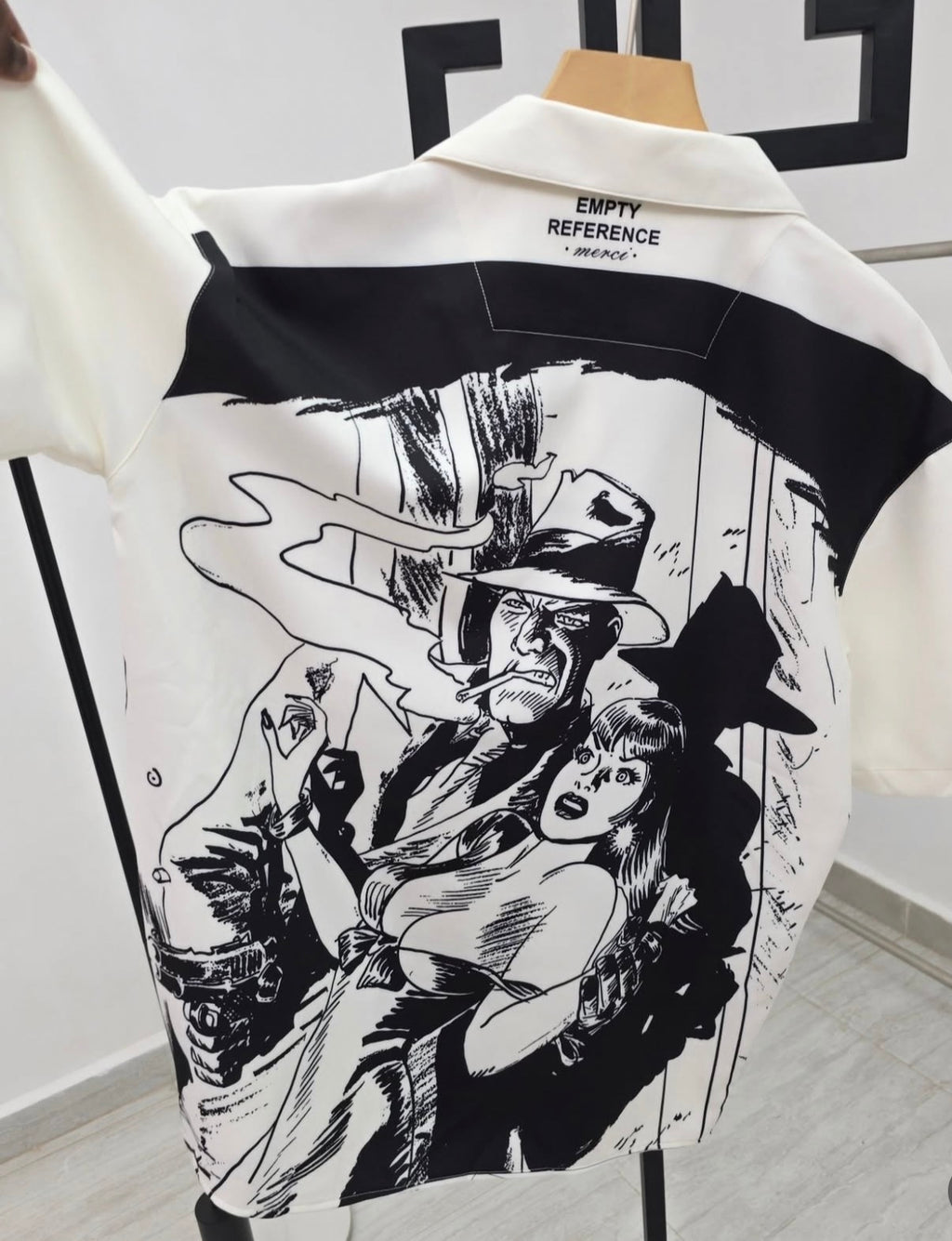Mafia Comic Vintage Shirt - White & Black Pop Art