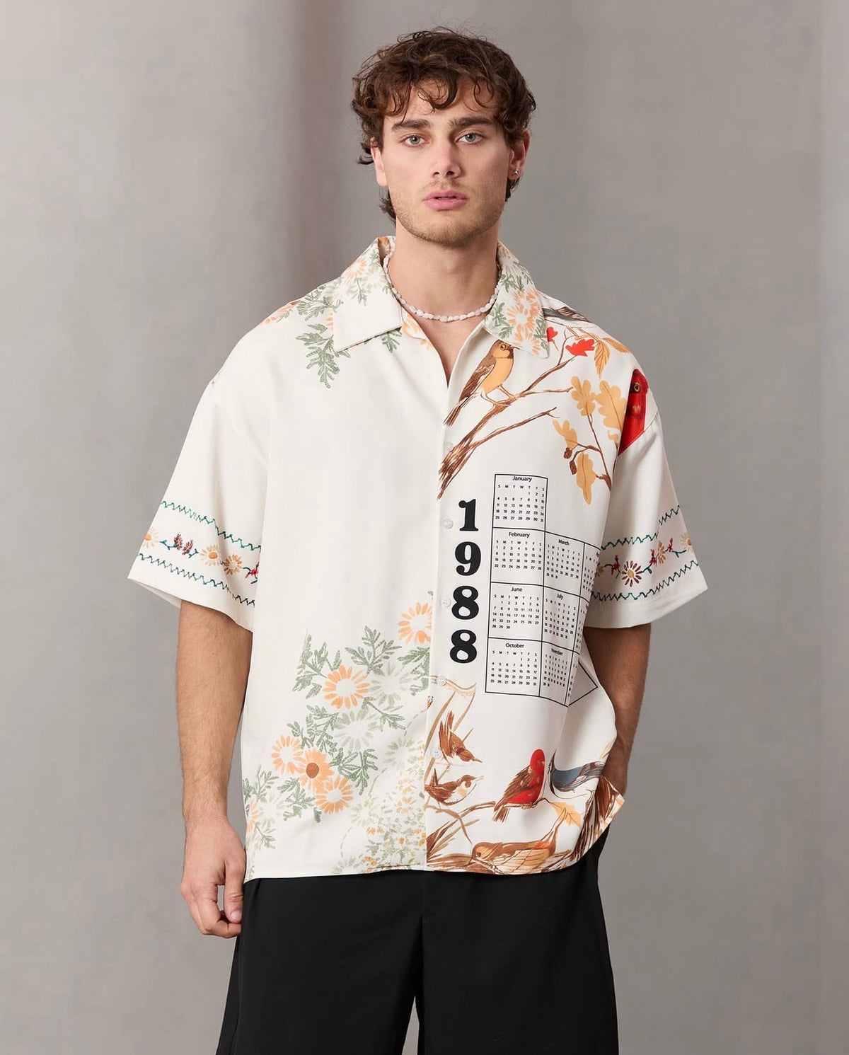 Vintage 1988 Bird Calendar Shirt - 2XL - LAST PIECE