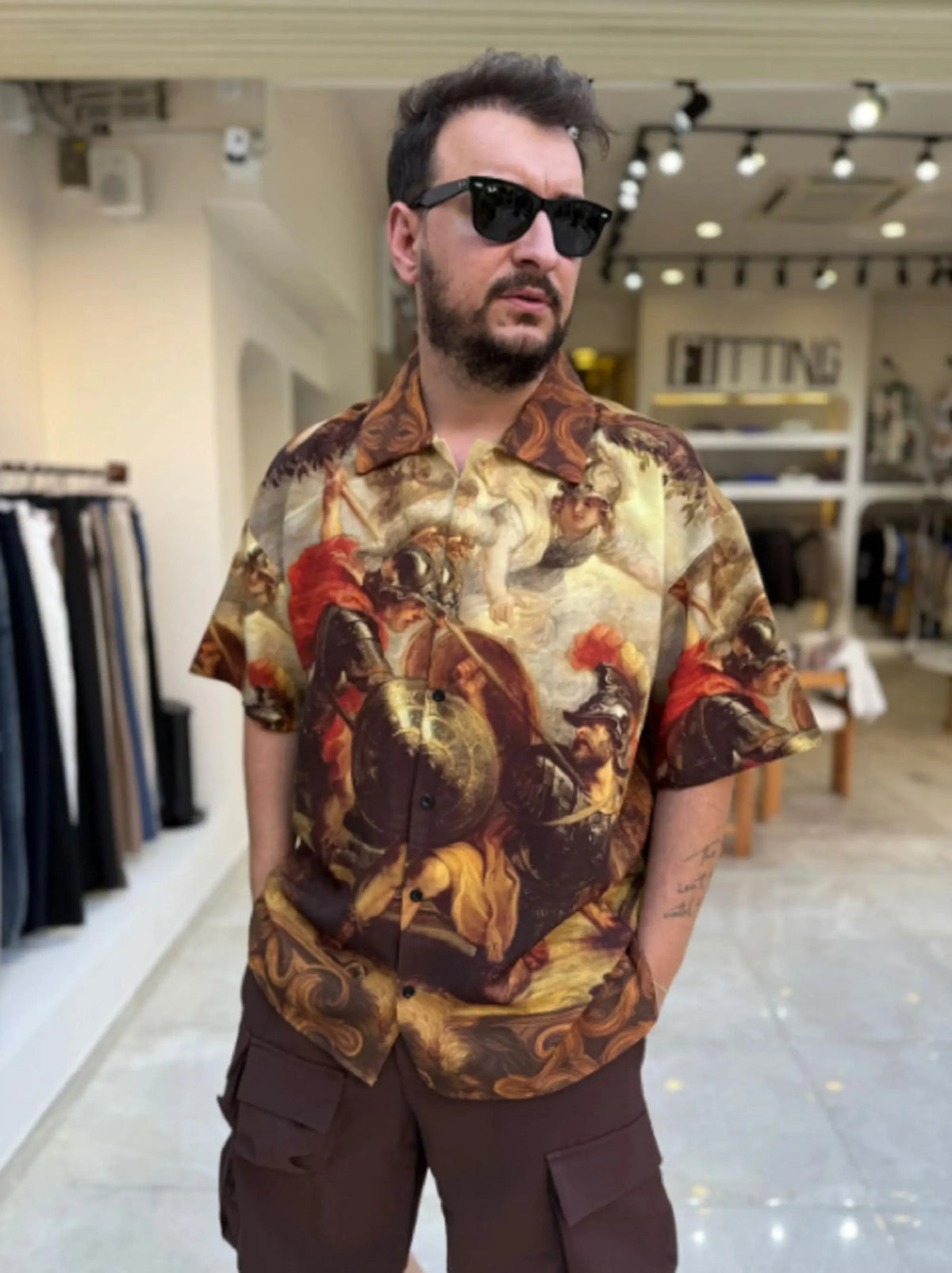 Roman Battle Vintage Art Shirt - Renaissance Print