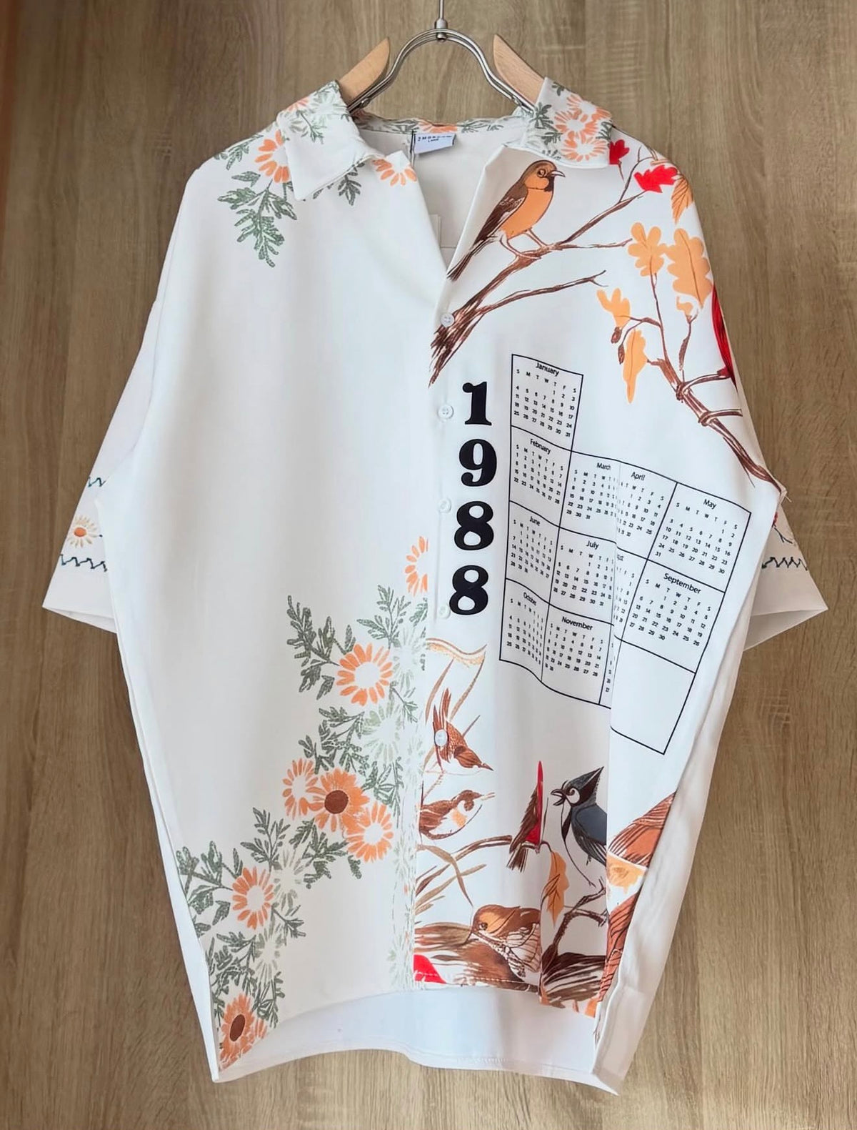 Vintage 1988 Bird Calendar Shirt - 2XL - LAST PIECE