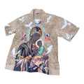 Black Madonna Praying Vintage Shirt - Faith Art Brown Shirt