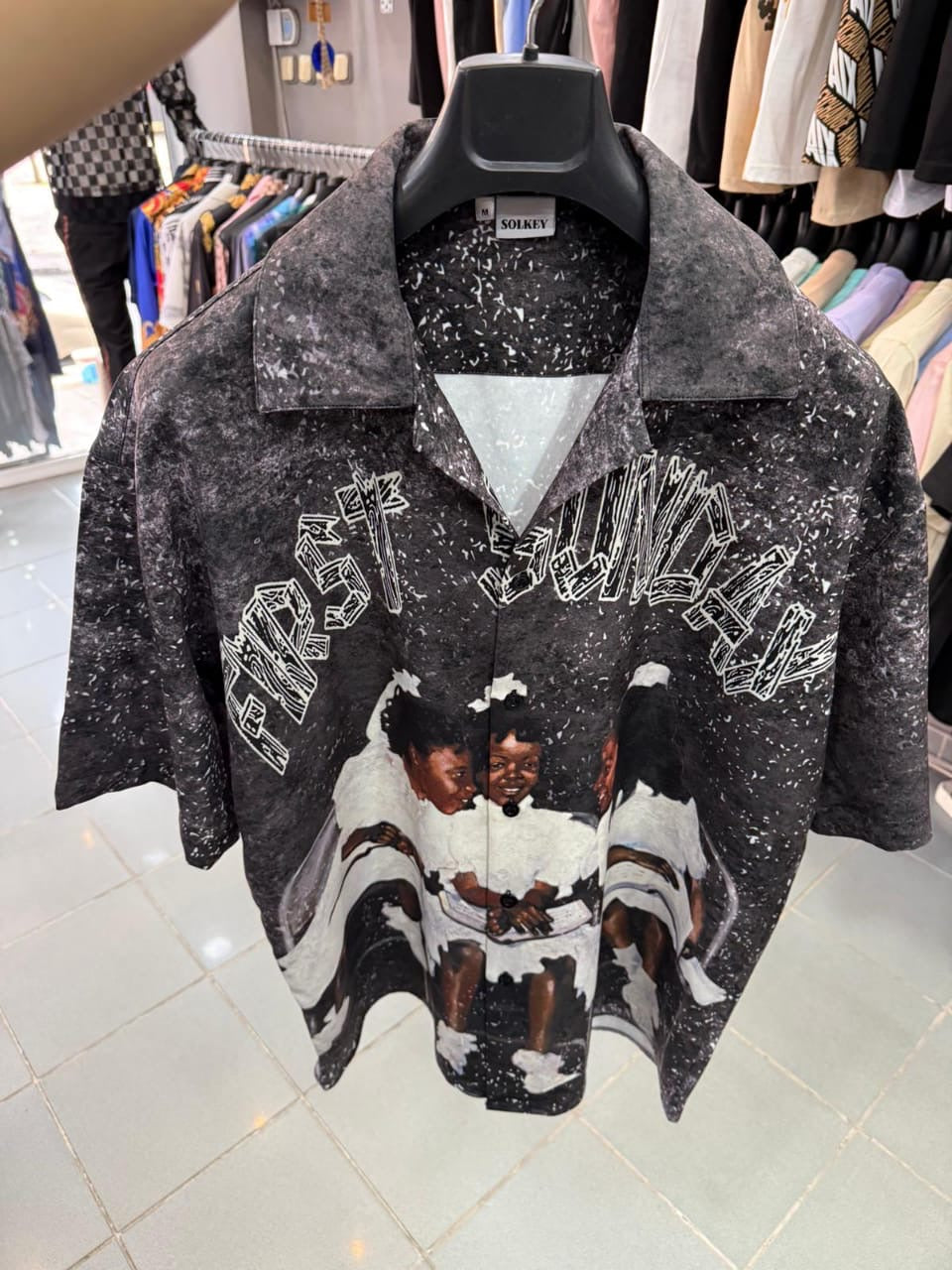 First Sunday Vintage Graphic Shirt - Black - Size L